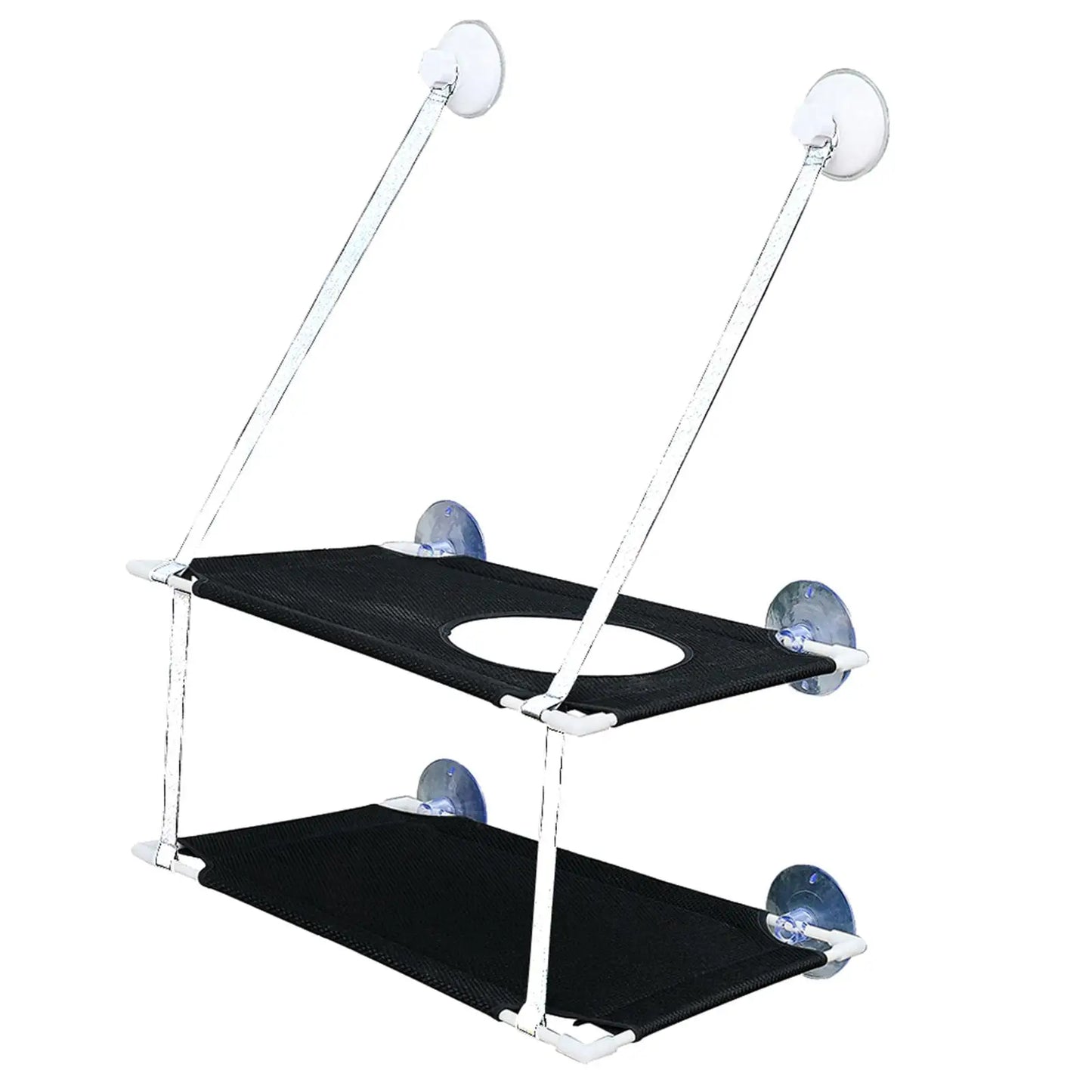 Cat Bed Window Mounted Cat Hammock Bed Pet Seat Super Suction Cup Hanging Lounger Soft Warm Bed for Cats Small Dogs Rabbits