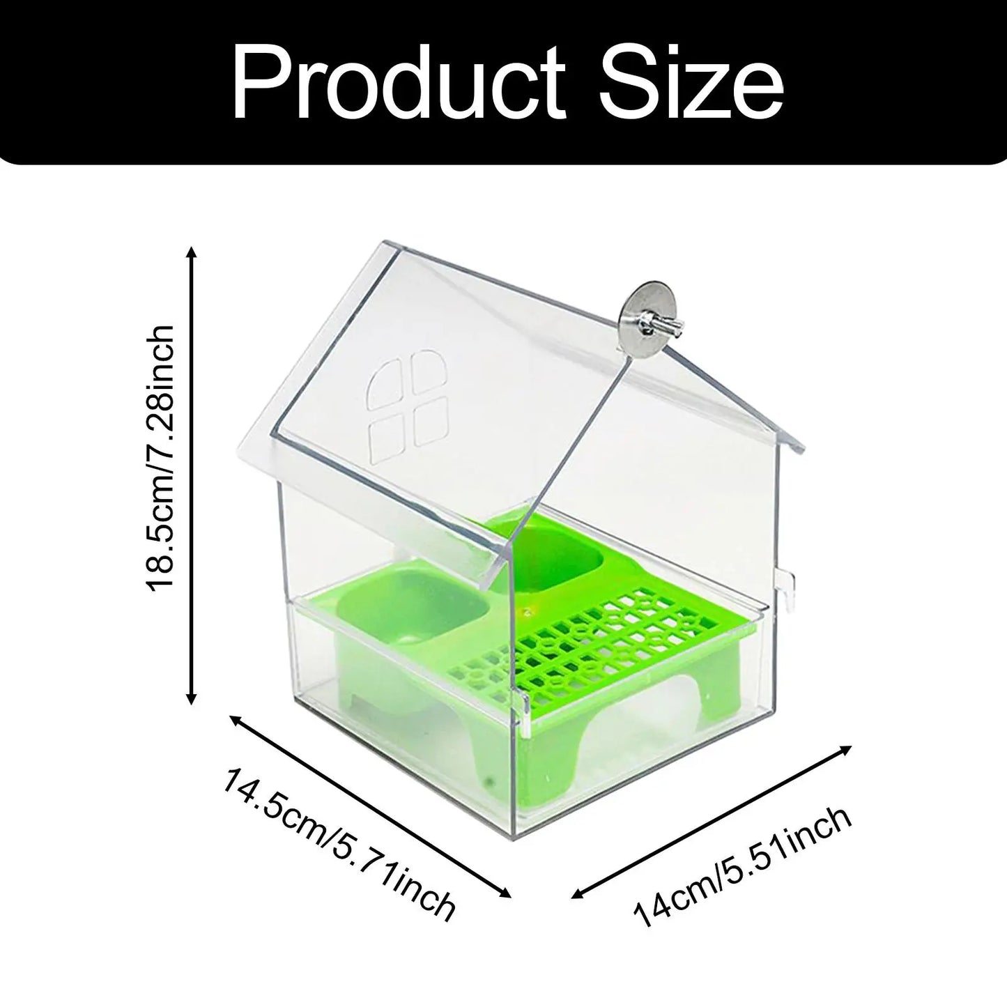 Bird Feeder Hanging Bird Bath Bird Bath Bowl House Bird Cage Accessories for Parakeets Small Bird Parrot Finches Lovebird