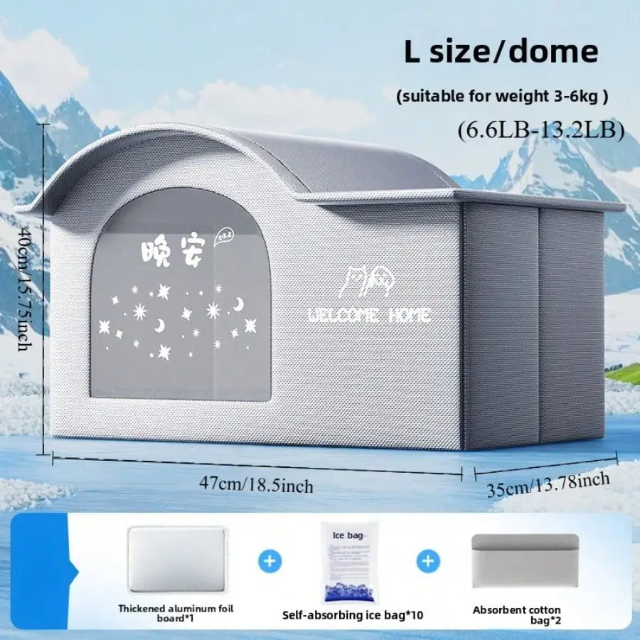 summer small Cat dog Ice House Air Conditioning BED Summer Cooling Tool Nest Dog Dog Four Seasons Pet Ice House