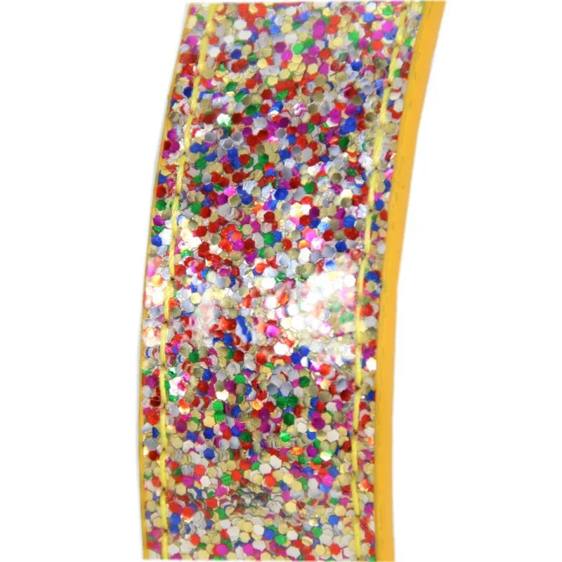 Bling Puppy Cat Collars Adjustable Leather Shining Collar for Small Medium Dogs Cats Chihuahua Pug Yorkshire Pet Supplies