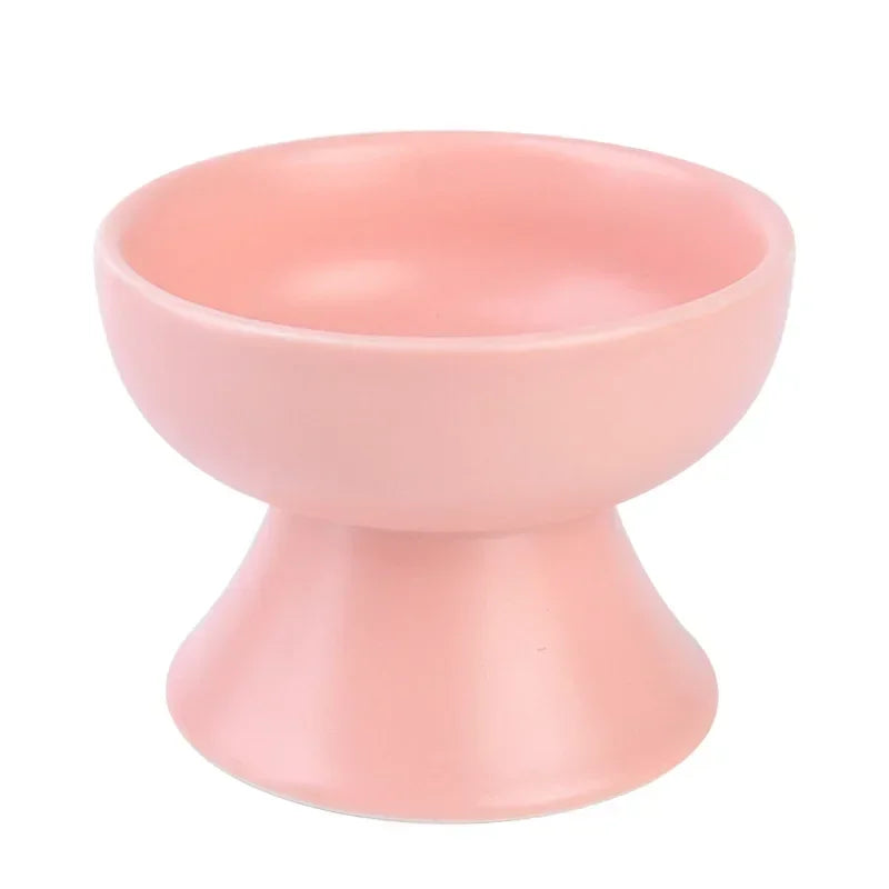 Food Bowl Food Cat Protect Spine Anti Elevated Pet's Flat Cat Pet Vomiting, Faced for Ceramic Small Cats, Bowls, Dogs, Bowl