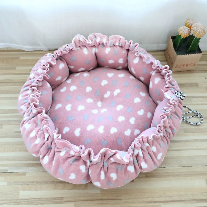 Creative Soft Warm Pet Bed Nest Dual-Use Adjustable Drawstring Pet Nest Bed Pet Cushion For Cats Puppies Pet Supplies