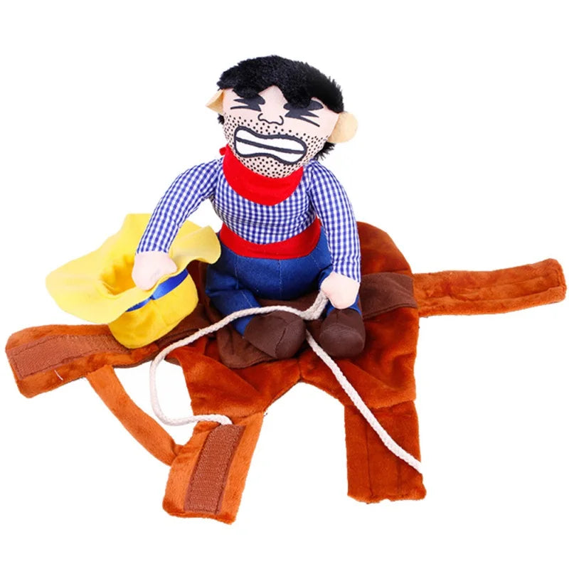 Halloween Dog Clothes Cowboy Knight Funny Change Into Pet Novelty Suit Rave Party Role Play Entertainment Funny Clothing