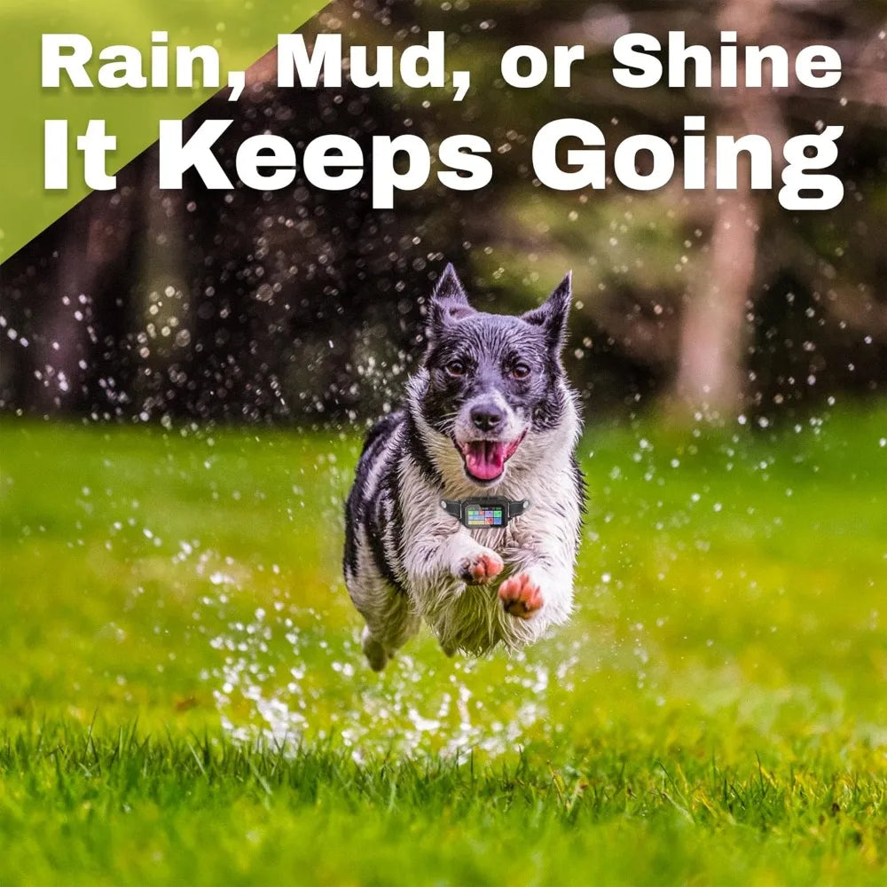 Customizable Invisible GPS Dog Collar Fence System, Waterproof LCD Collar & – Wireless Dog Fence, Wireless Pet Collar & App-Cont