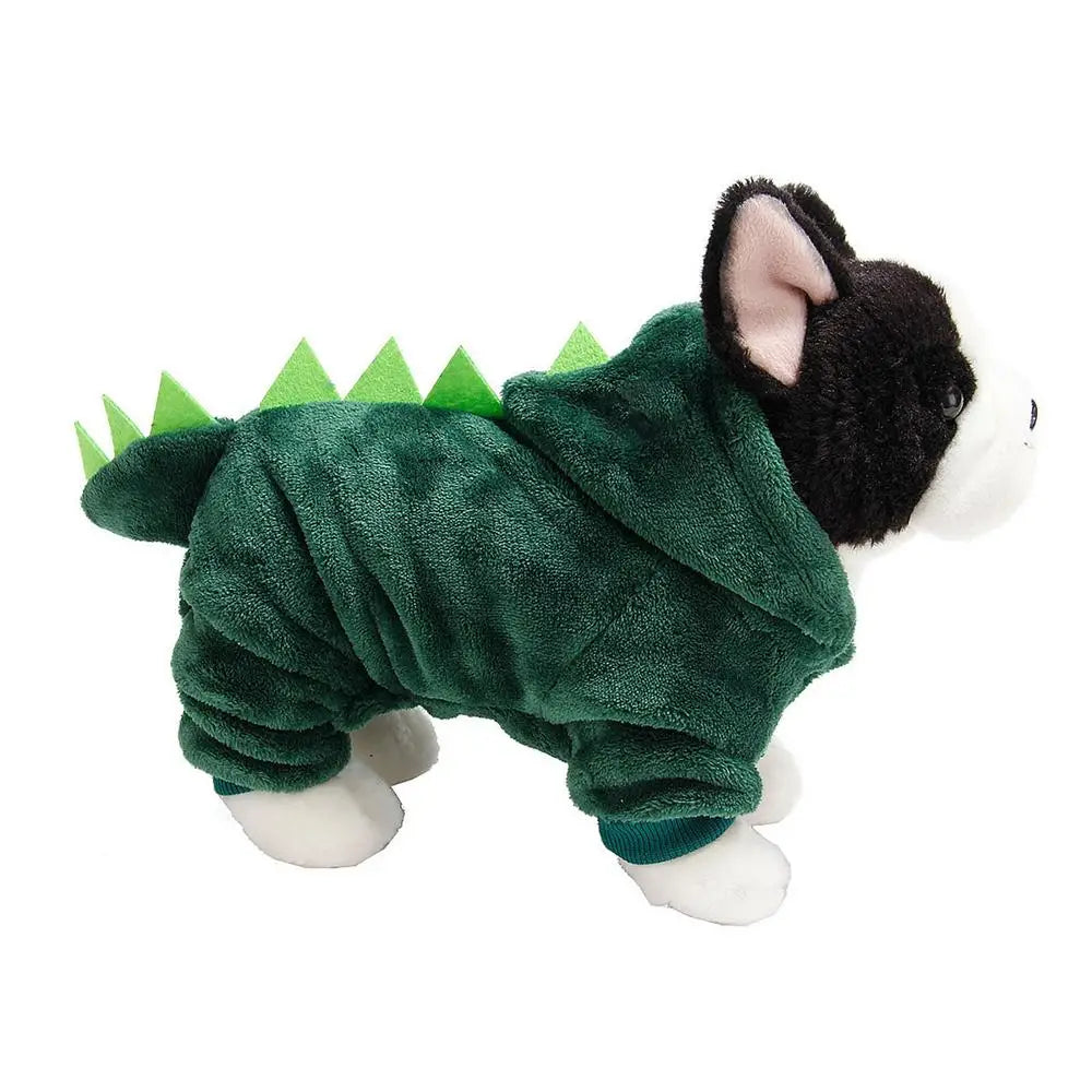 Dog Dinosaur Design Costume Cat Dog Dinosaur Hoodies Soft And Warm Pet Clothes Funny Costume For Dog Cat
