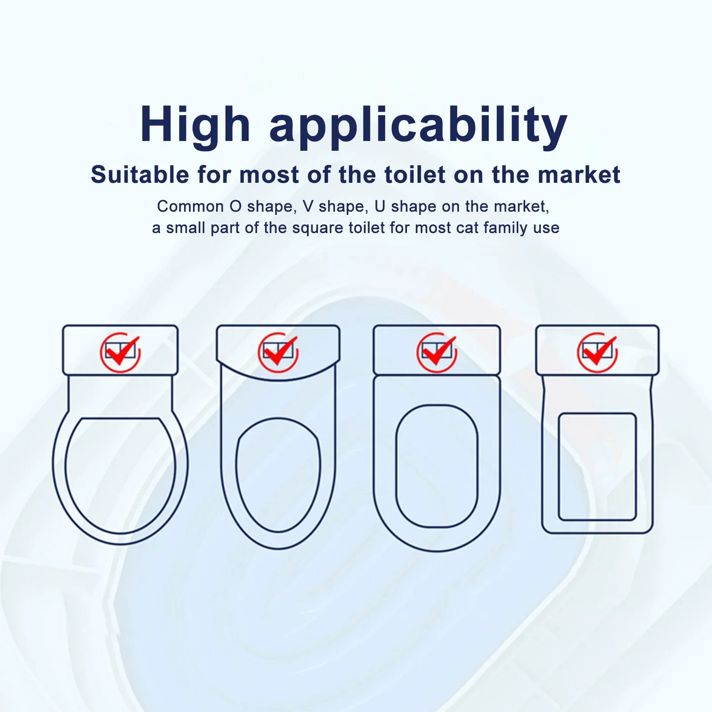 Best Plastic Cat Toilet Training Kit Universal Reusable Environmentally Friendly Cat Toilet Trainer for Pet Cleaning Cat's