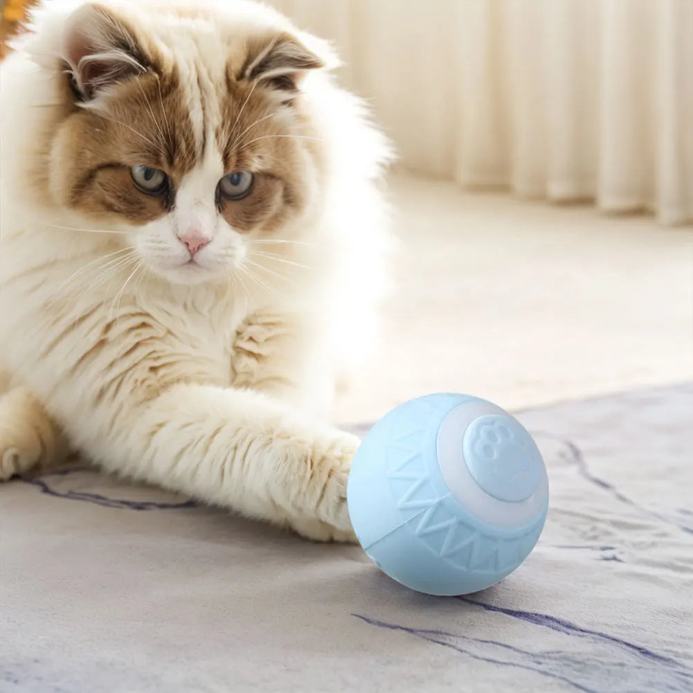 1-6pcs Automatic Rolling Ball Interactive Cat Toy Ball Smart Electric Cat Ball Toys Training Cat Simulated Rat Pet Supplies  ﻿