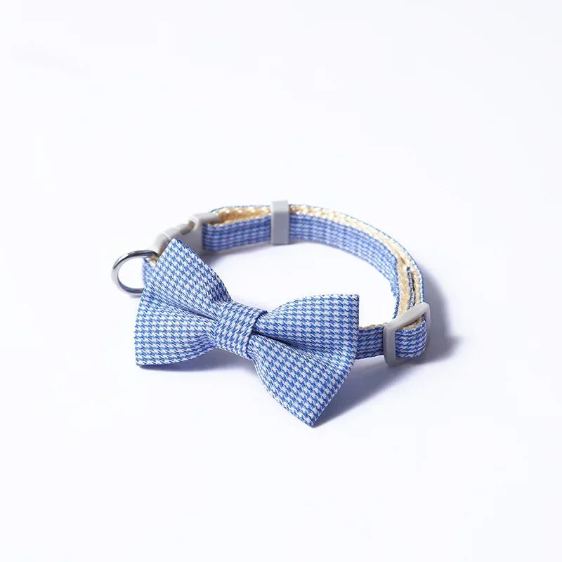 Cute Cat Collar with Bow Tie Adjustable Design Pet Dogs Cats Puppy Necklace Pet Supplies