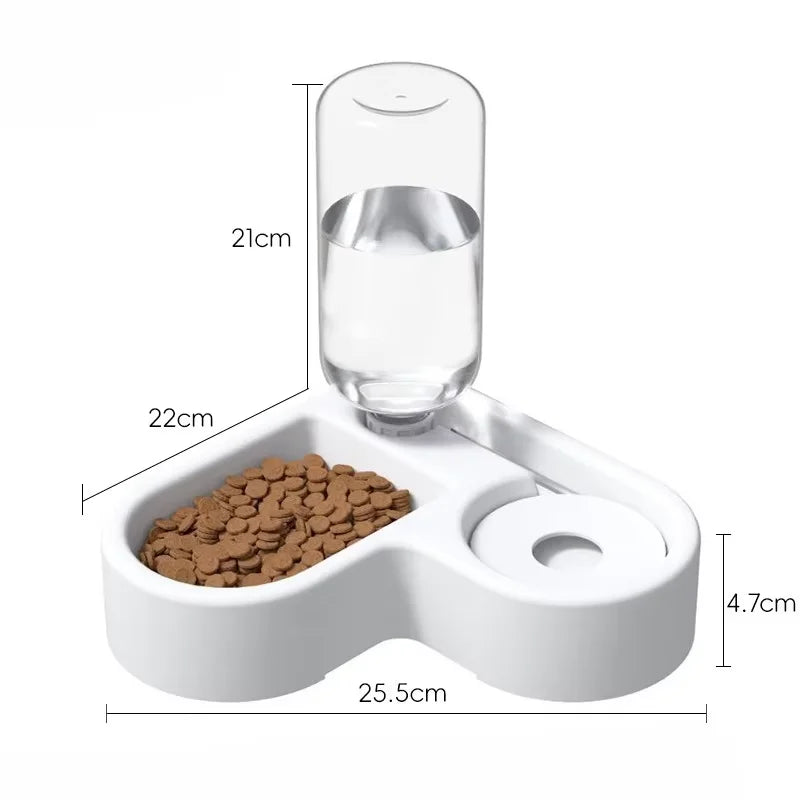 Automatic Pet Bowl for Cats & Dogs, Moisture-Proof Dual-Use Drinking & Feeding Basin, Multi-Functional Pet Feeder, 1pc