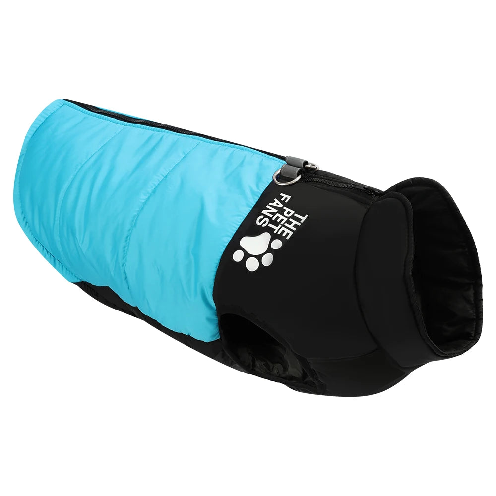 Warm Pet Clothing Winter Reflective Dog Costume Soft Windproof Zipper Jacket Coat With D-ring For Small Dog Chihuahua Labrador