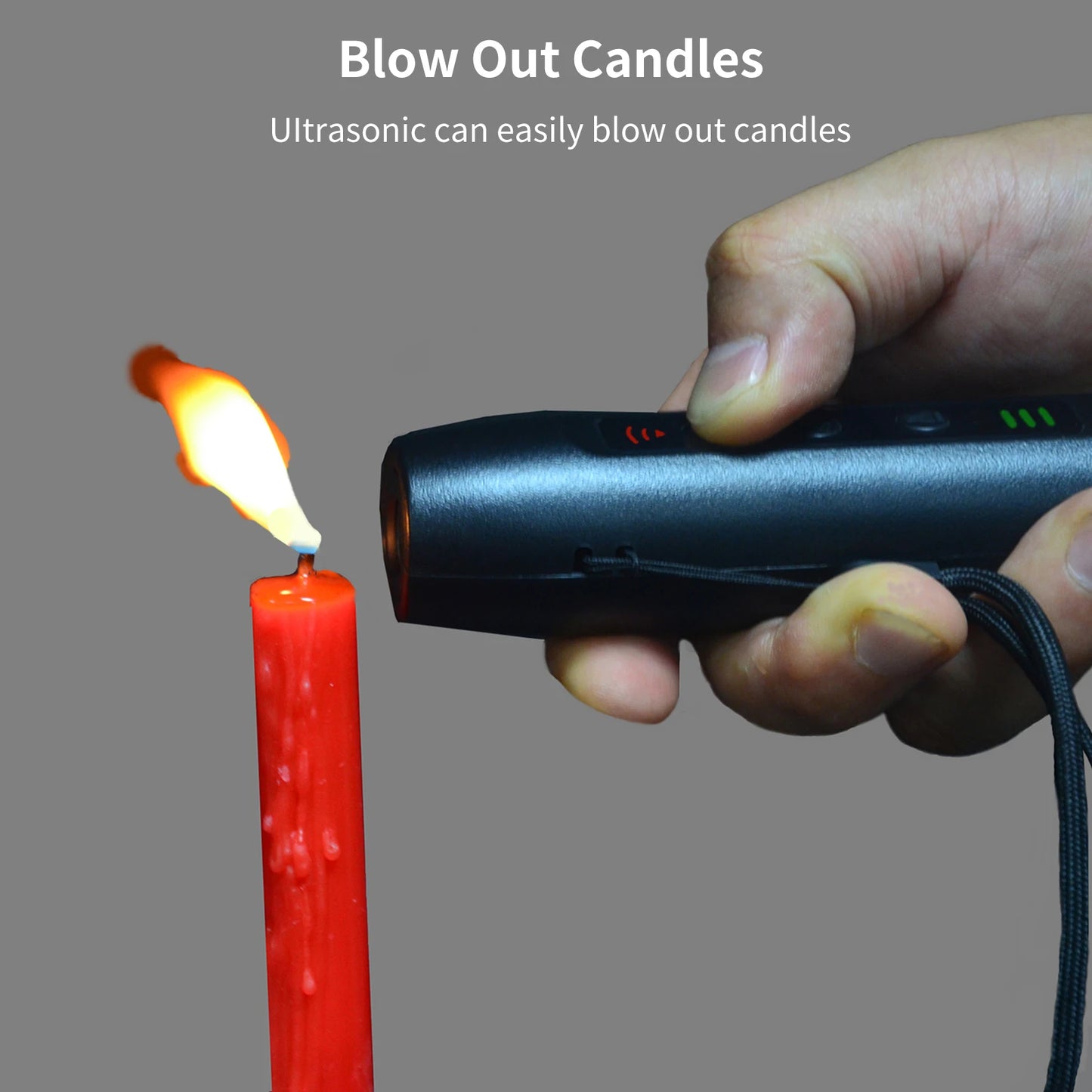 Upgrade Ultrasonic Dog Repeller 3 Modes Portable Chargeable Dog Drive Device with Intelligent High Brightness Flashlight Dog