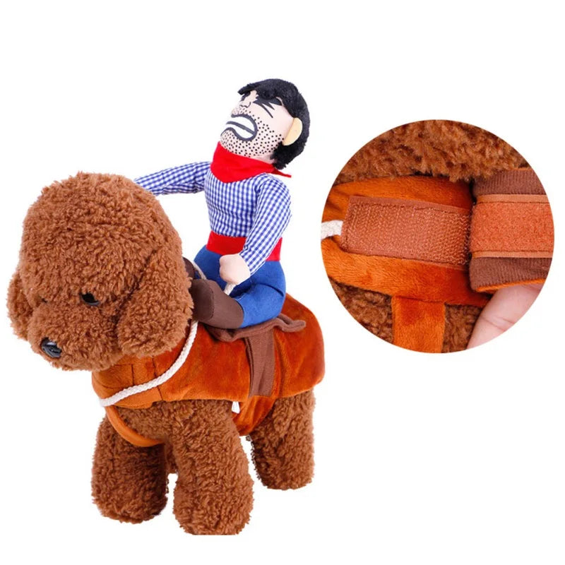 Halloween Dog Clothes Cowboy Knight Funny Change Into Pet Novelty Suit Rave Party Role Play Entertainment Funny Clothing
