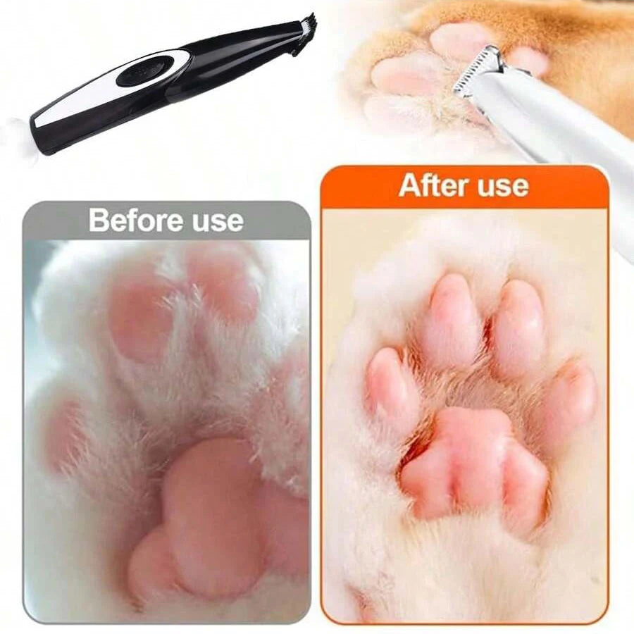 Dog Clippers Grooming Kit Hair Clipper-Low Noise Paw Trimmer- Rechargeable - Quiet Nail Grinder Shaver for Cats and Other Pets ﻿