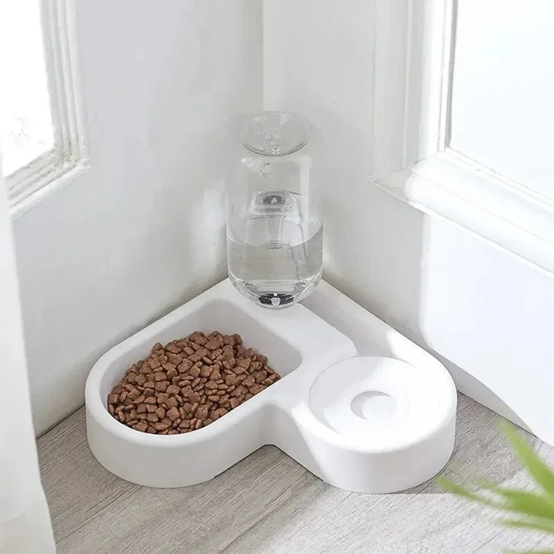 Automatic Pet Bowl for Cats & Dogs, Moisture-Proof Dual-Use Drinking & Feeding Basin, Multi-Functional Pet Feeder, 1pc