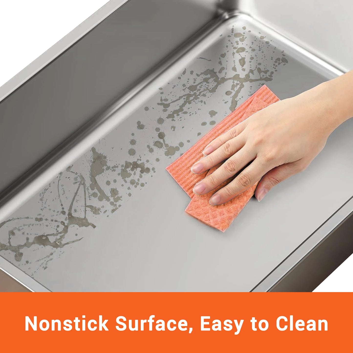 Stainless Steel Covered Litter Box, Top Entry Metal Litter Box for Cats,Proof Litter Boxes with Flip Cover, Removable Top