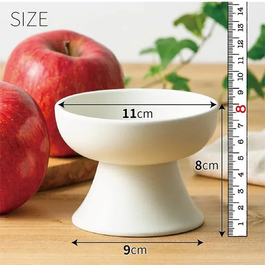 Food Bowl Food Cat Protect Spine Anti Elevated Pet's Flat Cat Pet Vomiting, Faced for Ceramic Small Cats, Bowls, Dogs, Bowl