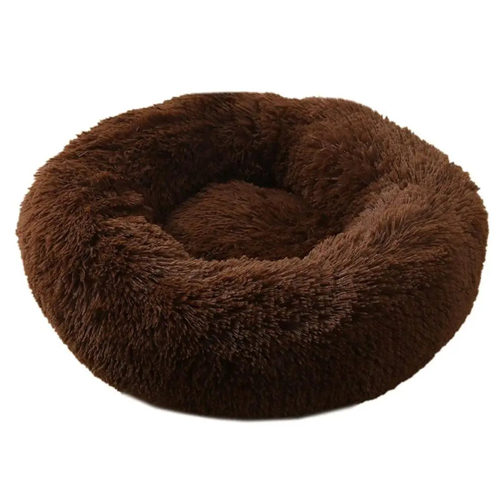 Home Plush Pet Nest Winter Cat Nest Dog Nest Warm Detachable and Washable Round Cat Nest Pet Bed Seasonal Universal Decoration