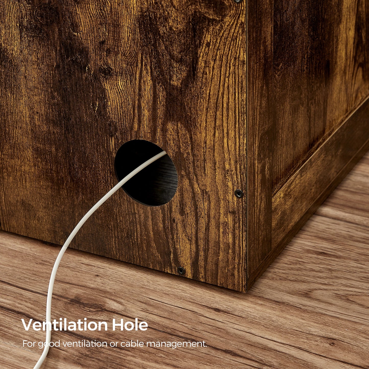 Feandrea Cat Litter Box Furniture, Hidden Litter Box Enclosure Cabinet with Single Door, Indoor Cat House, End Table, Nightstand