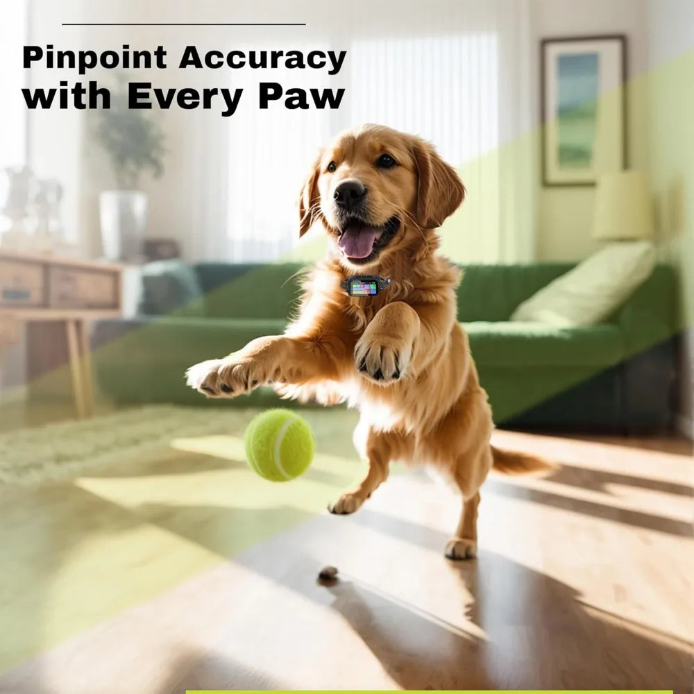 Customizable Invisible GPS Dog Collar Fence System, Waterproof LCD Collar & – Wireless Dog Fence, Wireless Pet Collar & App-Cont