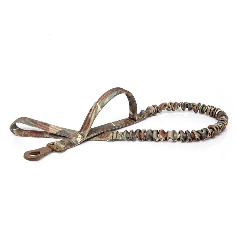 Military Dog Leashes Adjustable Leash Quick Release Elastic Rope With 2 Control Handle For Medium and Small Dogs Accessories