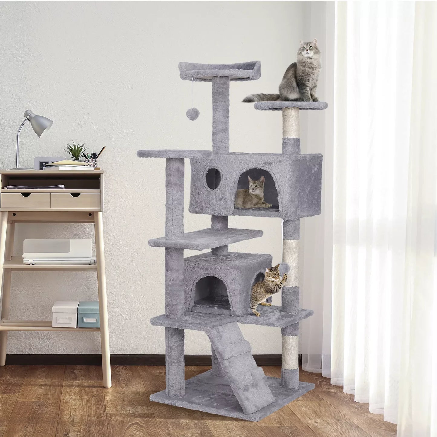 Cat Tree Condo Tower Cat Activity Center for Small Medium Cats Multiple Sizes
