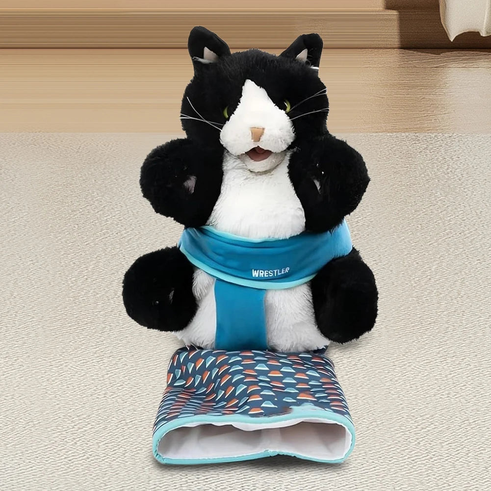 Cats Puppet Wrestler Cat Wrestling Toy Puppet Interactive Hand Puppet with Tough Padding for Safe Play Cat and Dog Toys