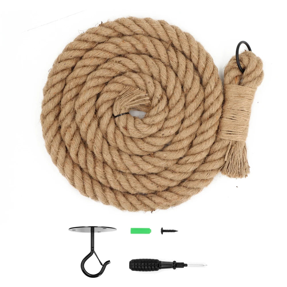 Cat Climbing Shelf Cat Climbing Rope 3m Jute Rope Ceiling-Mounted Climbing Rope for Cats Kickers Climbers Toys for Cat Scratcher