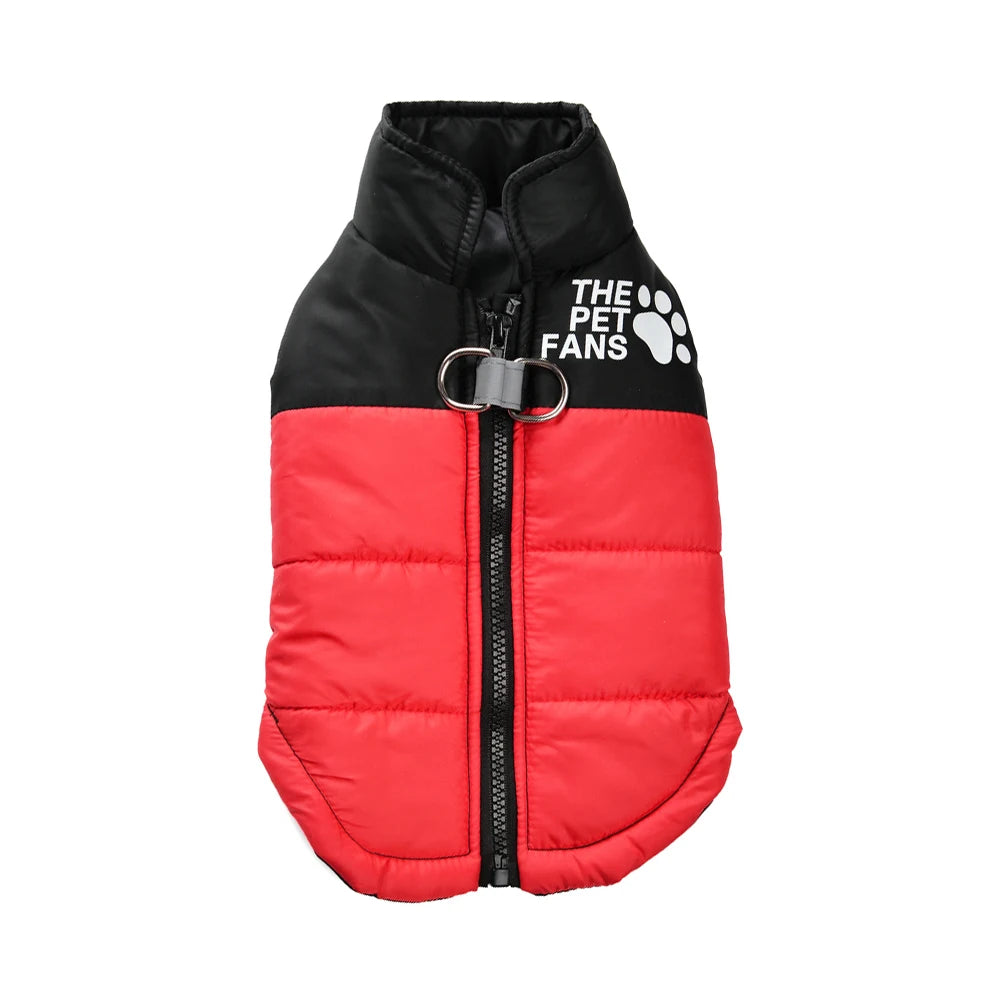 Warm Pet Clothing Winter Reflective Dog Costume Soft Windproof Zipper Jacket Coat With D-ring For Small Dog Chihuahua Labrador