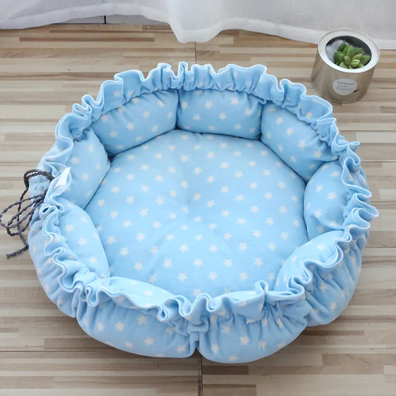 Creative Soft Warm Pet Bed Nest Dual-Use Adjustable Drawstring Pet Nest Bed Pet Cushion For Cats Puppies Pet Supplies
