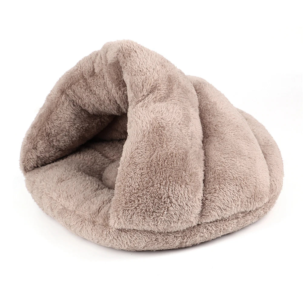 Soft Cat Bed Winter Warm Plush Pet Puupy Kitten Nest Kennel Deep Sleep Cats Cave House For Cats Small Dogs Products