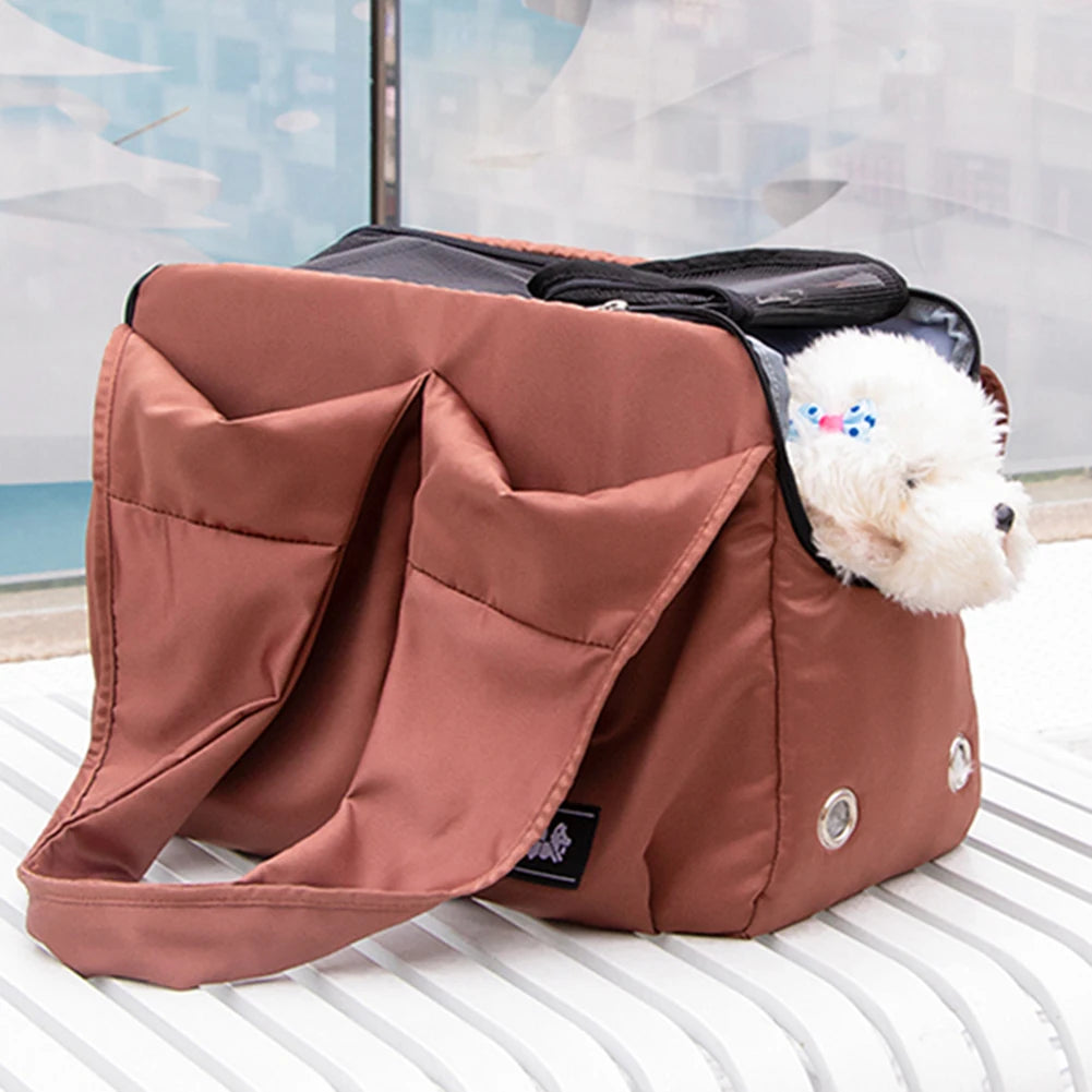 Breathable Cat Carrier Bag Cats Transporter Bag Portable Puppy Shoulder Bags Travel Pet Carrier for Cat Dog Pets Handbag